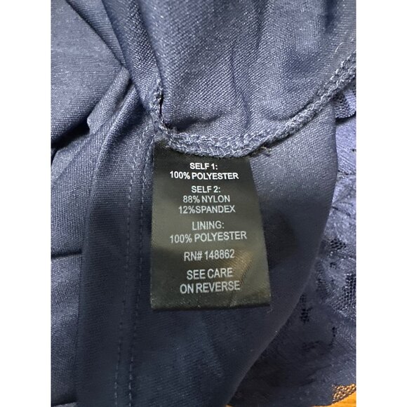 Torrid Tiered Skirt V Neck Lace Trim Chiffon Lined Dress Size 1X - Picture 8 of 11